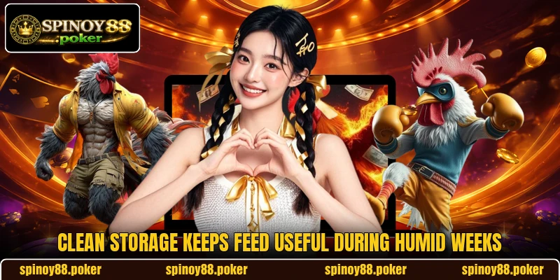 Clean storage keeps feed useful during humid weeks Clean storage keeps feed useful during humid weeks