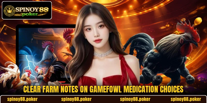 Clear farm notes on Gamefowl Medication choices Clear farm notes on Gamefowl Medication choices