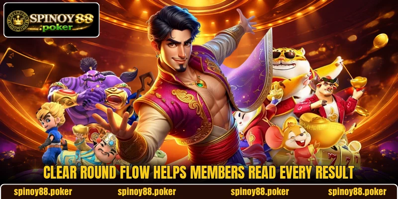 Clear round flow helps members read every result Clear round flow helps members read every result
