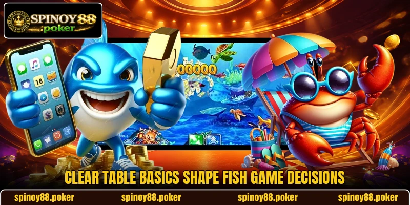 Clear table basics shape Fish game decisions Clear table basics shape Fish game decisions