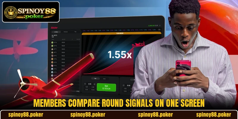 Members compare round signals on one screen Members compare round signals on one screen