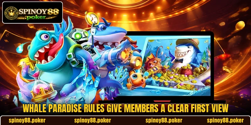 Whale Paradise rules give members a clear first view Whale Paradise rules give members a clear first view